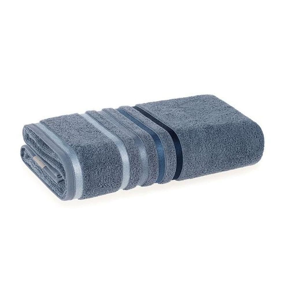 Toalha De Rosto Lumina Fio Penteado Max Karsten Azul Sereno/azul