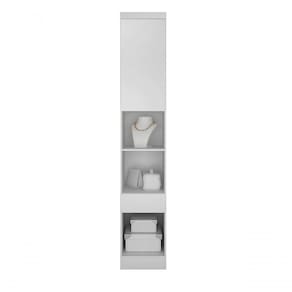 Modulado Mesa De Cabeceira 1 Gaveta 1 Porta - Linea-branco - Móveis Horizonte