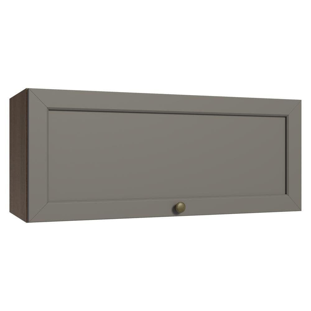 Armário Aéreo 80 Cm 1 Porta Basculante Rustic/cinza Vik Madesa Rustic/cinza