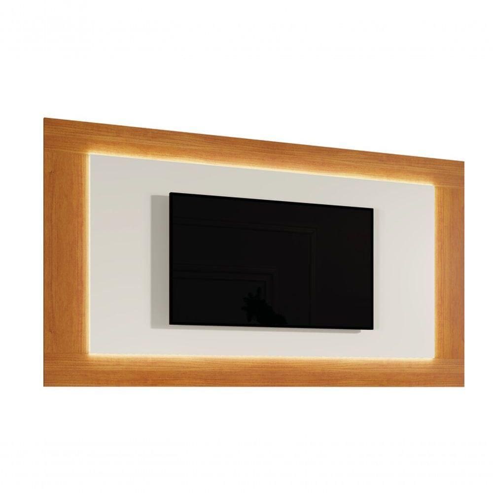 Painel Moderno Com Led 1,80m - Atenas--off White - Mavau Móveis