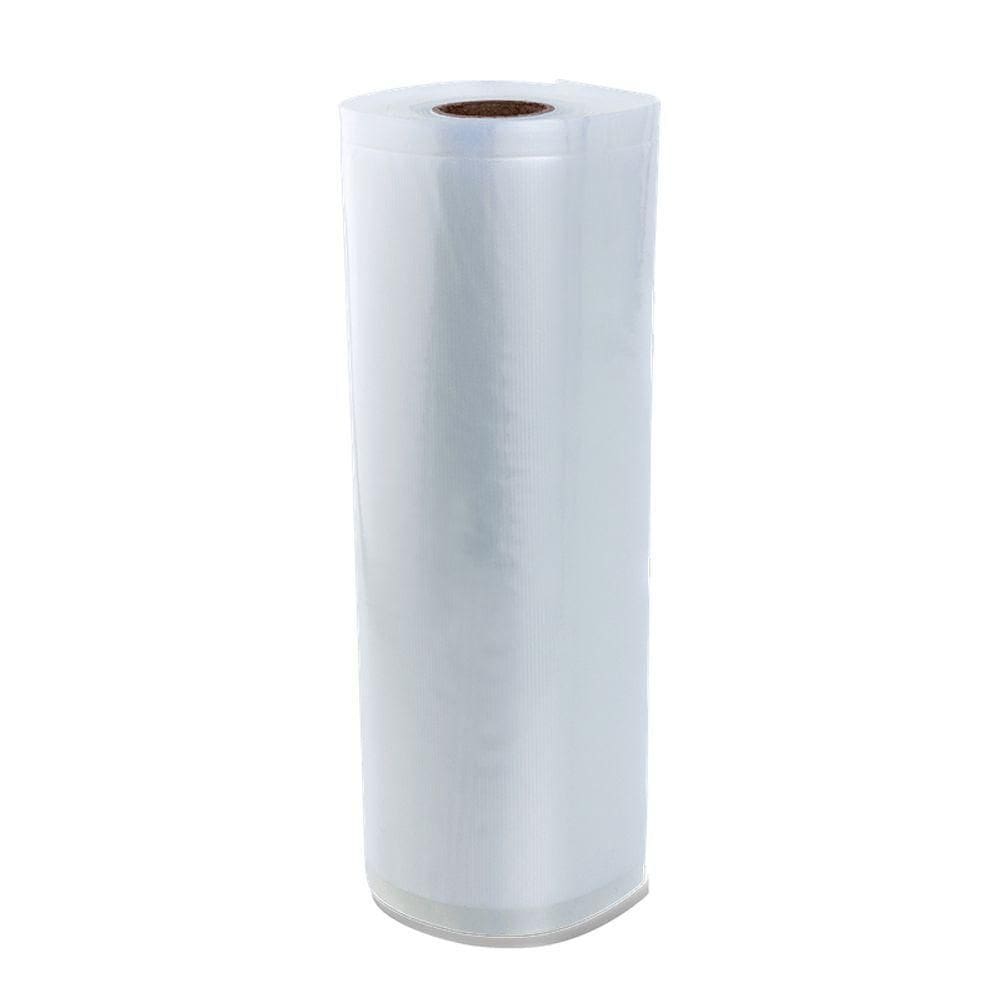 Rolo Bobina Saco Embalagem Seladora A Vacuo Ranhuras 28 Cm X 5 Metros