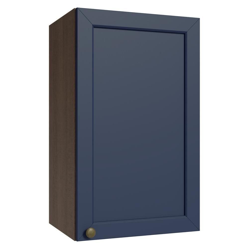 Armário Aéreo 40 Cm 1 Porta Rustic/azul Vik Madesa Rustic/azul