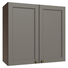 Armário Aéreo 70 Cm 2 Portas Rustic/cinza Vik Madesa Rustic/cinza