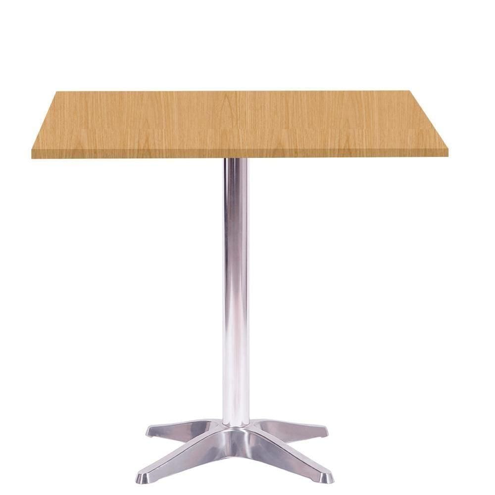 Mesa Delta Em Alumínio 75 Cm (alt) Base Em X Tampo Mdp Quadrado 70 Cm (larg) X 2,50 Cm (alt) Samba