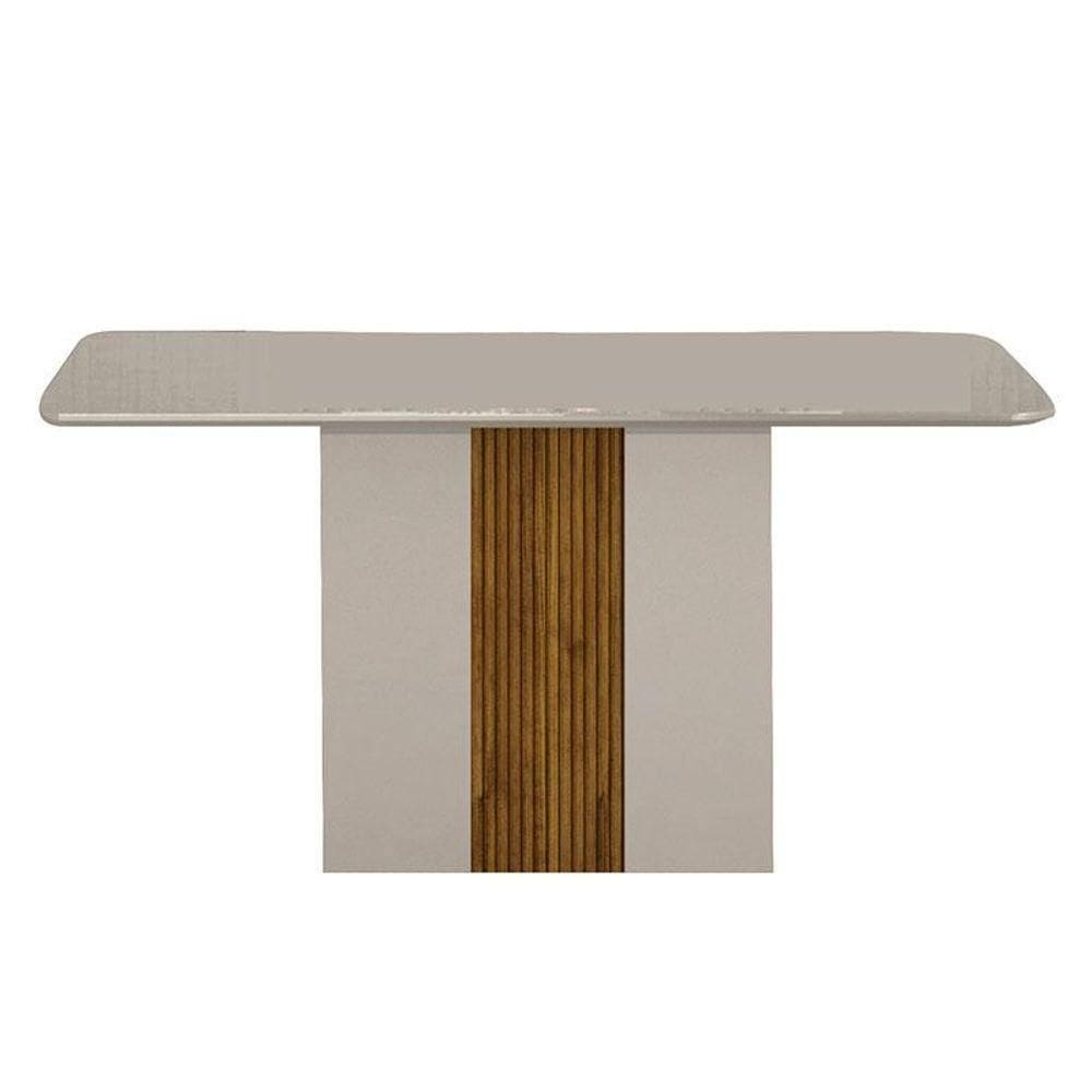 Mesa De Jantar Doha 120x80 Off White Decor Off - Leifer Móveis