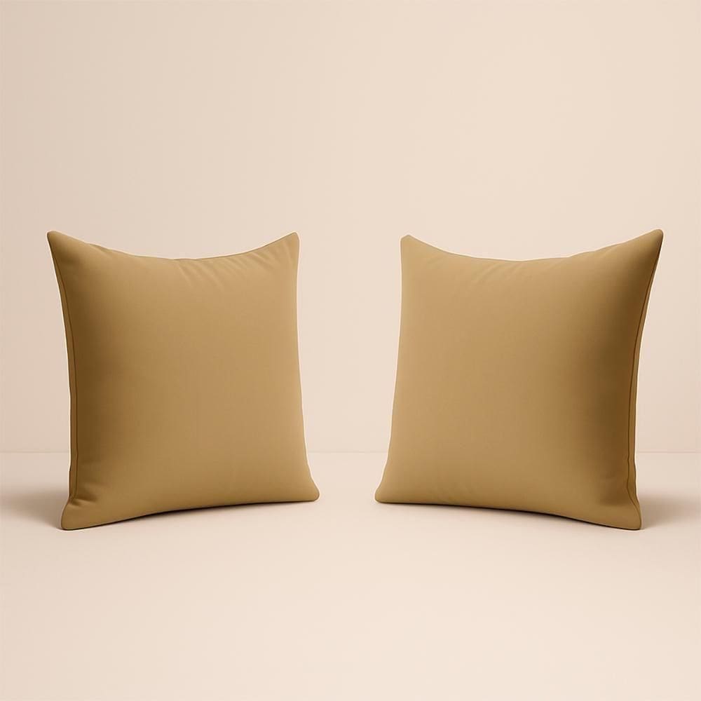 Kit 2 Almofada 42cm Decorativa Suede Fofinha Sofá E Cadeira Capuccino