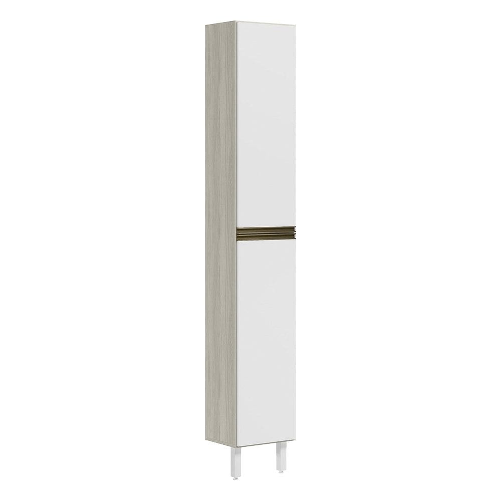 Paneleiro 2 Portas 221X35cm MDF Kali 12228 Bianco Toq Branco Uv Nicioli