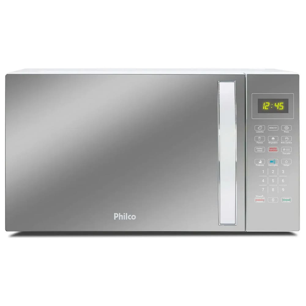 Micro Ondas 25L Philco 1100W Painel Touch Digital Porta Espelhada 127V