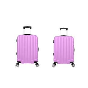 Kit Mala de Viagem abs 2 peças Adventure e Action Fortt Rosa - MAB01-RA