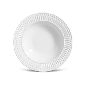 Prato Fundo Cerâmica Roma Branco 6 Peças Porto Brasil