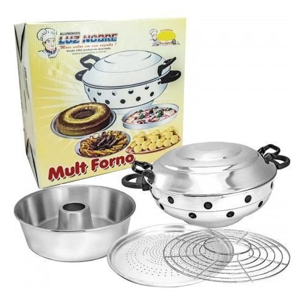Conjunto Mult Forno Alumínio - Luz Nobre