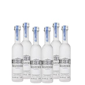 Kit 6 Vodka Belvedere de 50ml