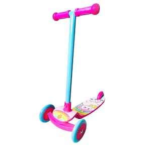 Patinete Ajustável Unicórnio Meninas Infantil Até 50Kg Rosa