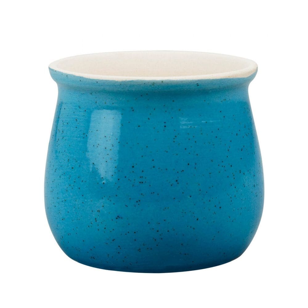 Vaso Porcelana Azul 7x7.5x7.5cm - Tudo em Caixa
