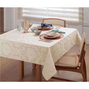 Toalha De Mesa Tecido Jacquard Palha 1,40X1,50