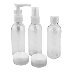 Frascos Para Viagem Kit 6 Peças Shampoo Perfume Creme Novo Seculo
