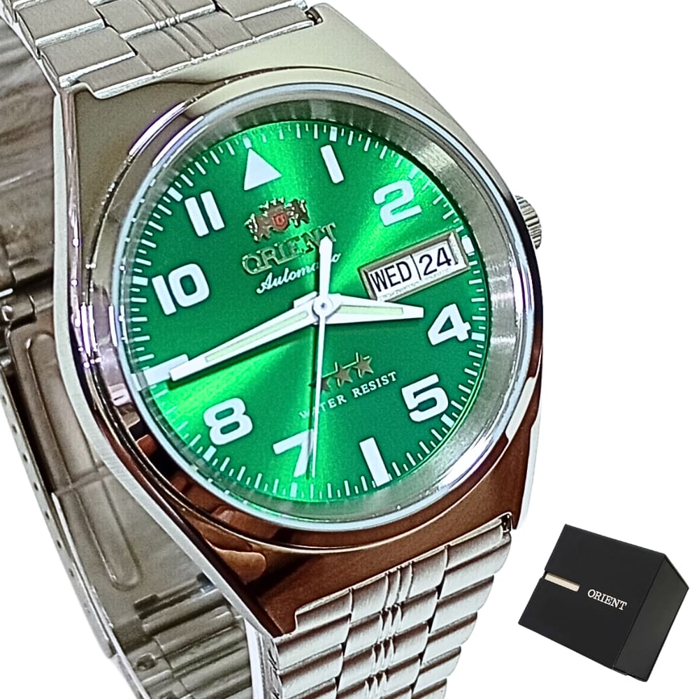 Relógio Orient Masculino Automático Três Estrelas 469SS083NH E2SX