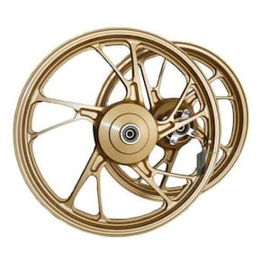 Par Rodas Pe Galinha Liga Titan Fan Tambor Dourado Fabreck