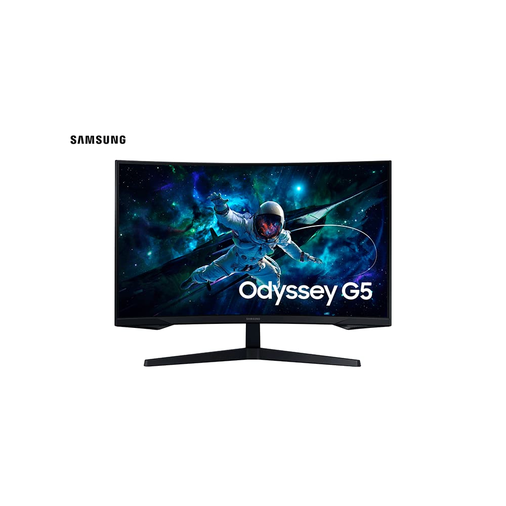 Monitor Gamer Samsung Odyssey G5 32" Curvo, 165Hz, QHD, HDMI, AMD FreeSync, LS32CG552ELCZD Preta
