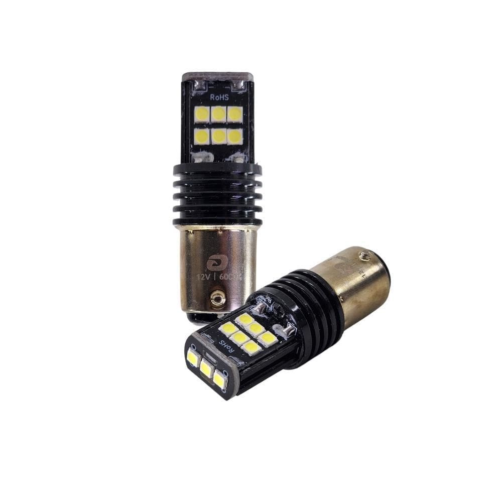 Led Base 15D 1157 2 Polo 12V 6.000K Com Canbus Premium Par