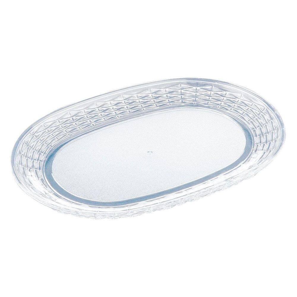 Bandeja de Acrílico 34x24cm Oval Premium