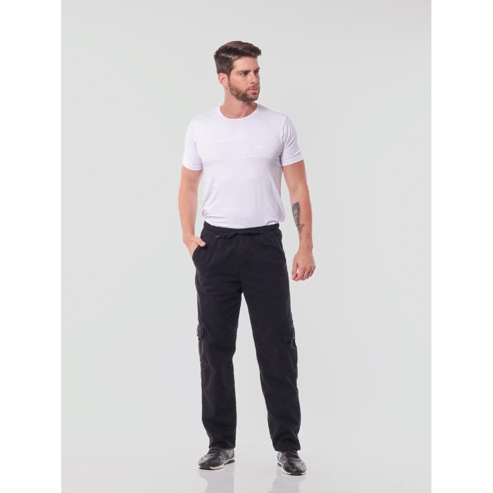 Calça Sarja 7902 Preto [F075]