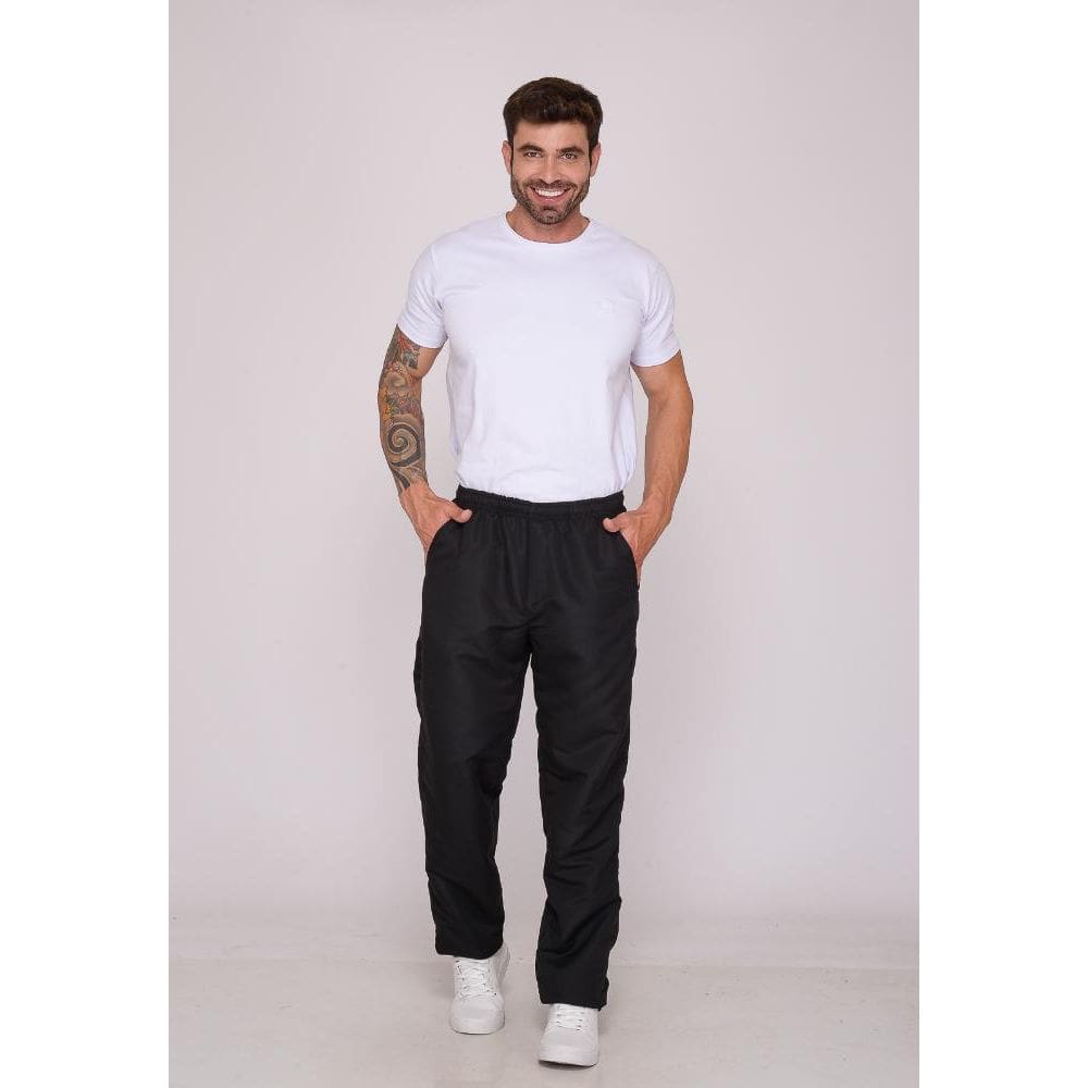 Calça Masculina Nylon Preto 7942 [F075]