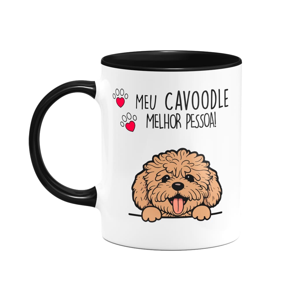 Caneca Dog - Meu Cavoodle, melhor pessoa! B-black