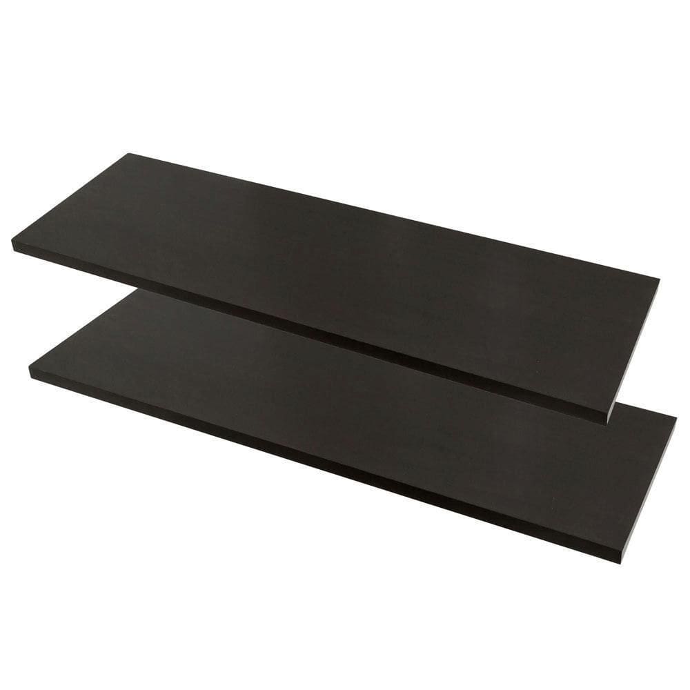 Kit 2 Prateleiras 50X20 Flutuantes Mdf 15Mm Branco Decoração
