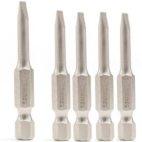 Jogo De Bits Fenda 5X50Mm Encaixe 1/4Pol 5 Peça St59315 Sata