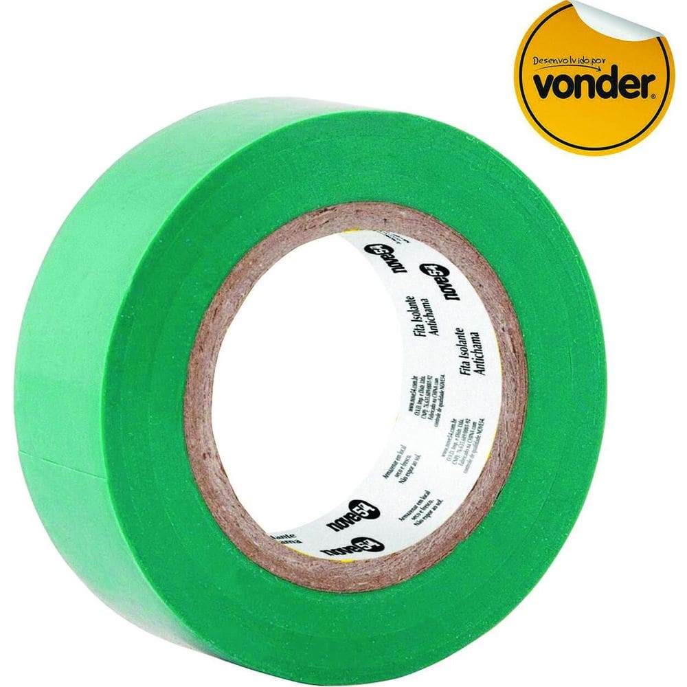 Fita Isolante Antichama 19Mmx10M Verde Nove54