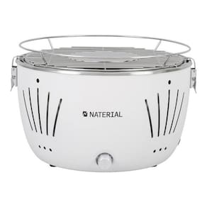 Churrasqueira Portátil A Carvão Table Grill Branca Com Bolsa