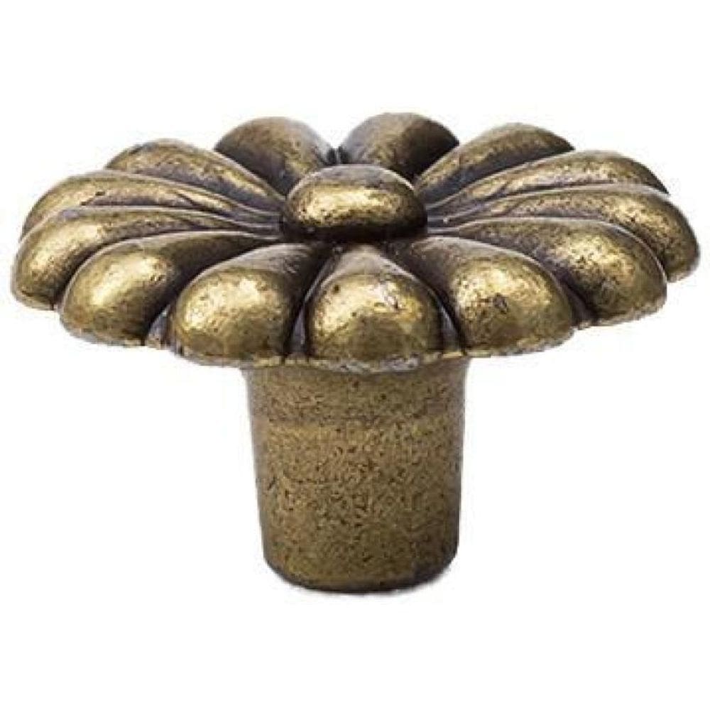 Puxador Flor Rosa Provençal Bronze Moveis Vintage 4 Peças