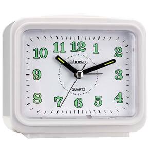Despertador Quadrado Branco Quartz Herweg 2588 021