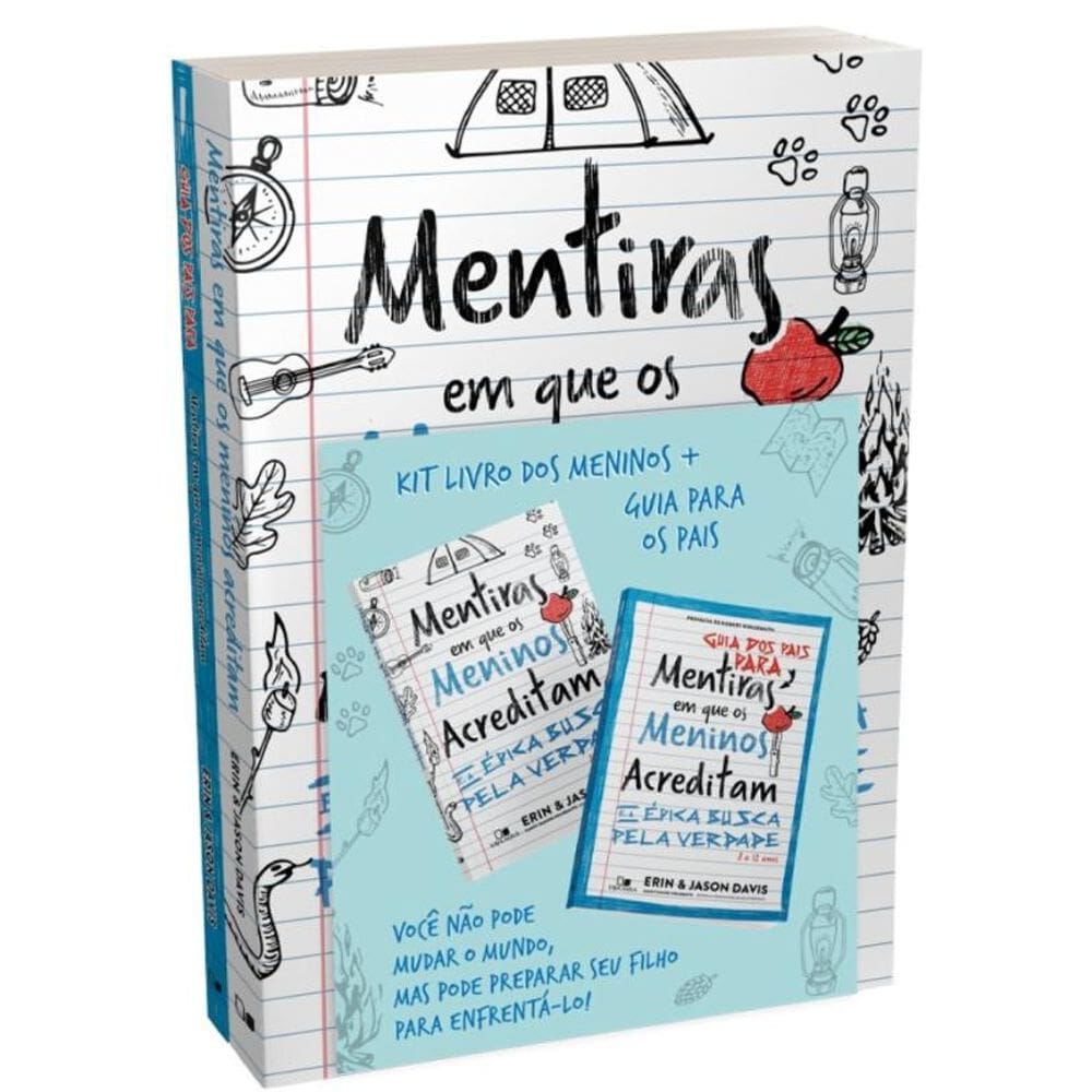 Kit Mentiras em que os meninos acreditam e a épica busca pela verdade + Guia dos pais