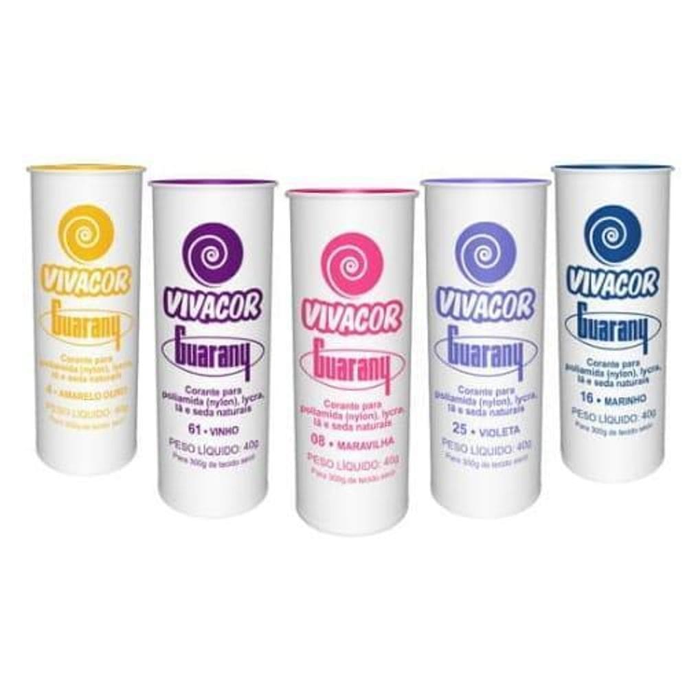 Tinta Para Tecido Corante Roupas - Vivacor Guarany 40G Turqu
