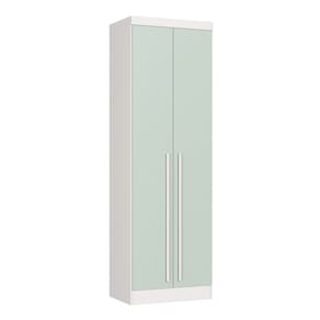 Guarda-roupa Casal 2 Portas Infinity Branco Line/Pistache