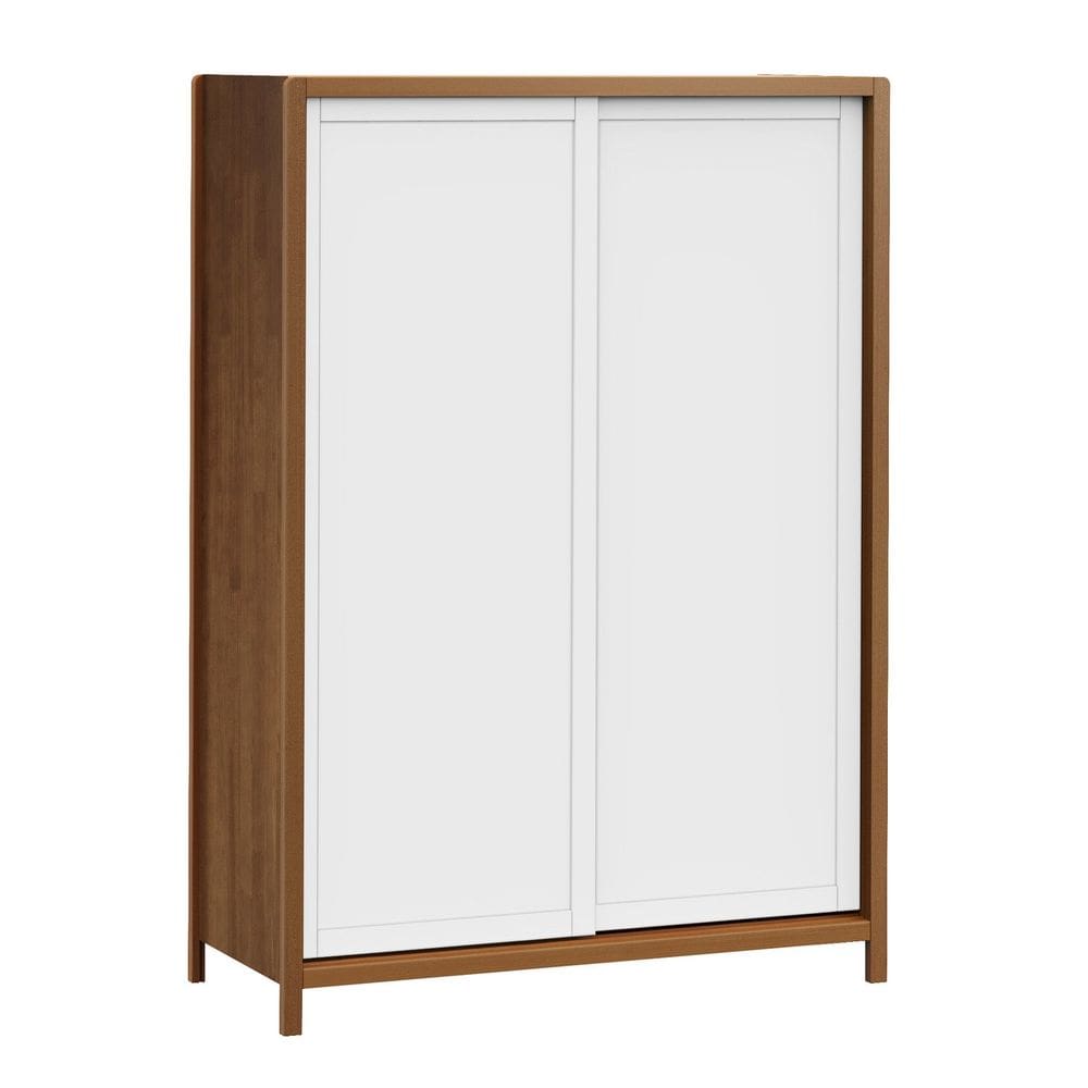 Guarda-roupa Modulado 2 Portas Modena Amêndoa/Branco