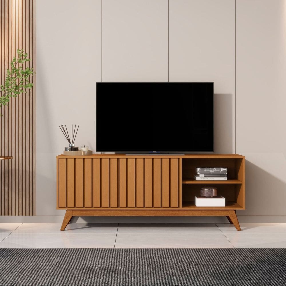 Bancada Sala de Estar para Tv até 60 Polegadas 140cm Marrom
