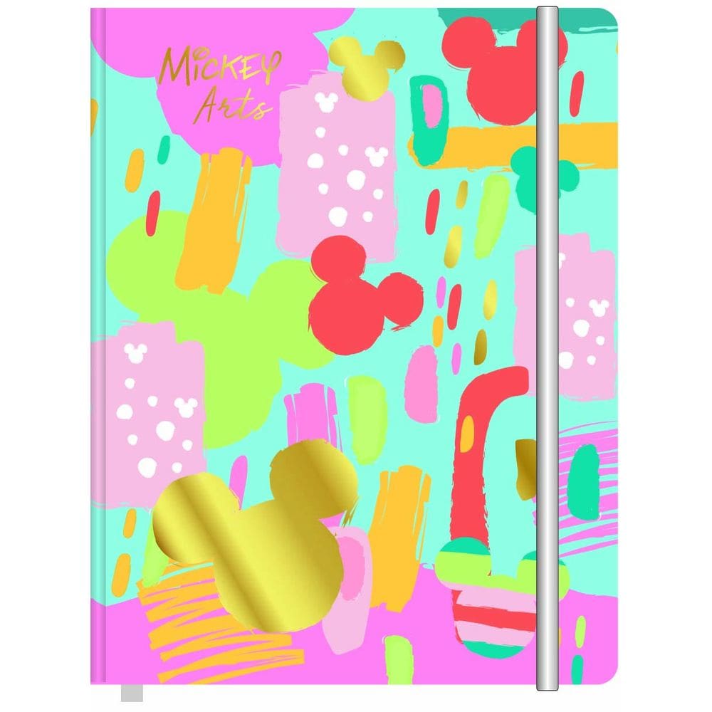 Caderneta Anotacao Mickey Arts Disney Capa Dura 19x24 80 Fls