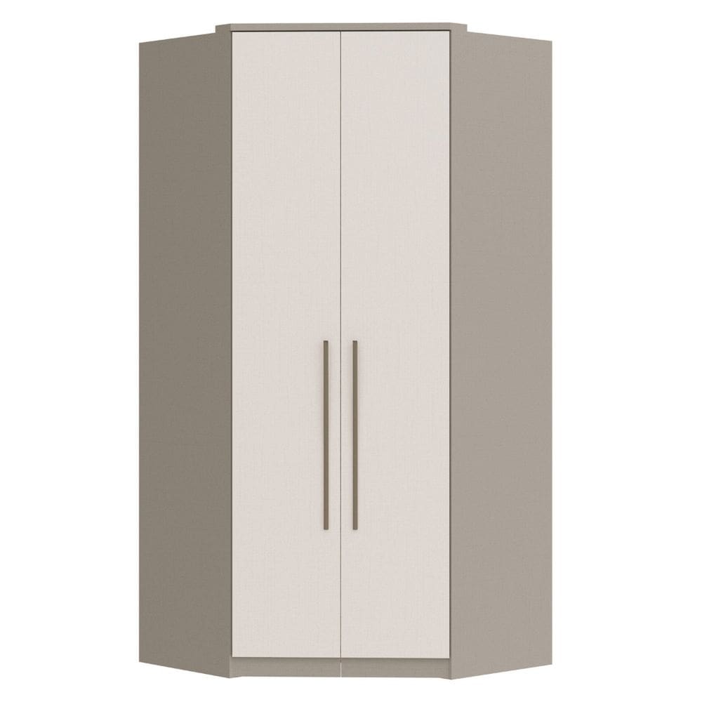 Guarda-roipa de Canto Closet Elegance Niquel/Blanc