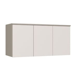 Guarda-roupa Módulo Aéreo 3 Portas Elegance Niquel/Blanc