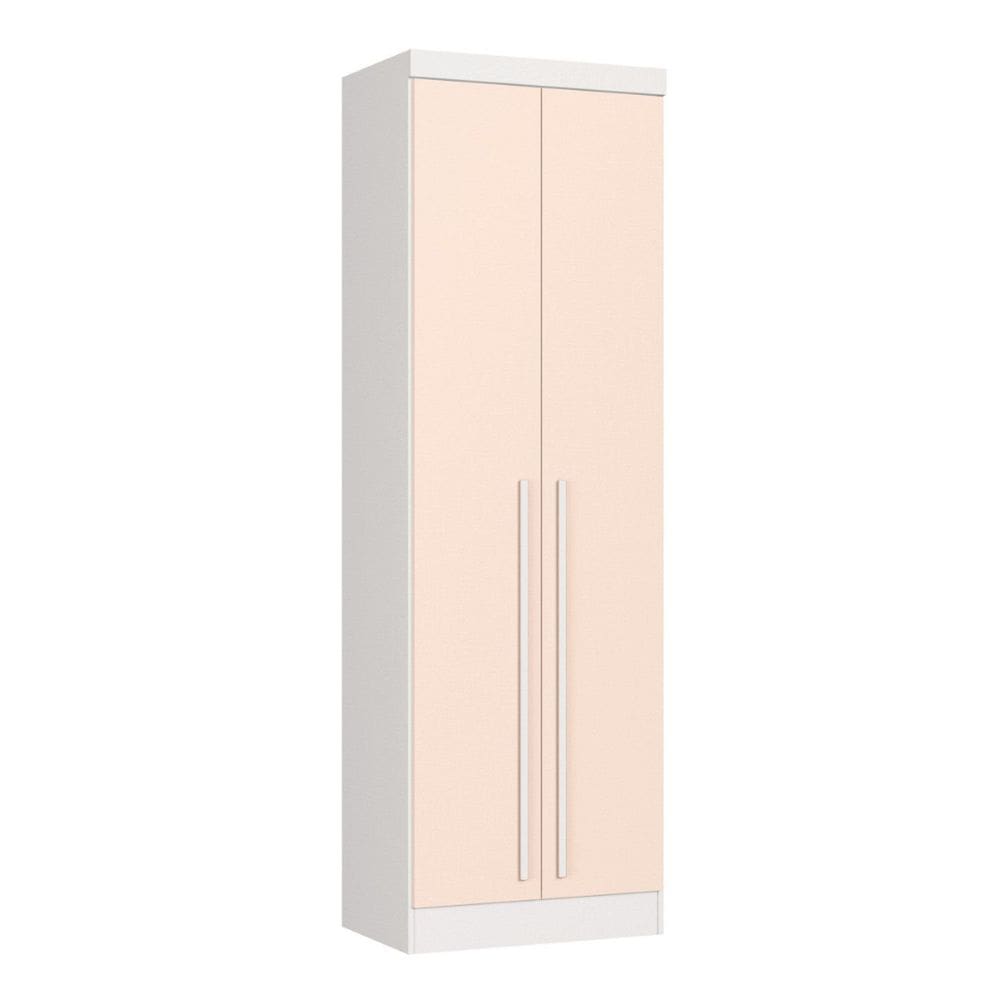 Guarda-roupa Modulado 2 Portas Infinity Branco Line/ Blush
