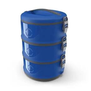 Marmita Térmica Milão Tripla Unitermi 3X 1.5 Litros Azul