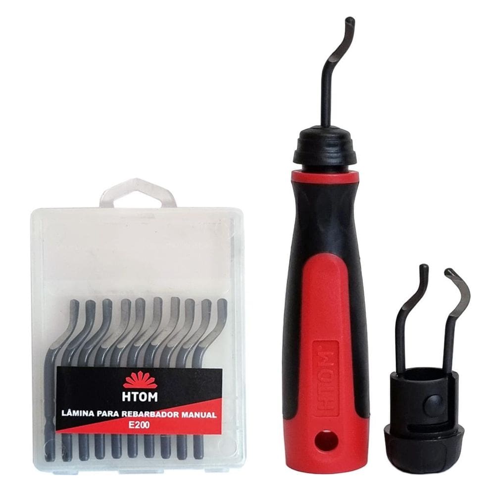 Kit Rebarbador Escariador + 10 Lâminas E200 Hss Profissional