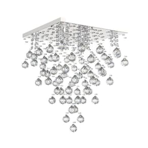Lustre De Cristal 42Cm De Estar Mesa Jantar Living L301