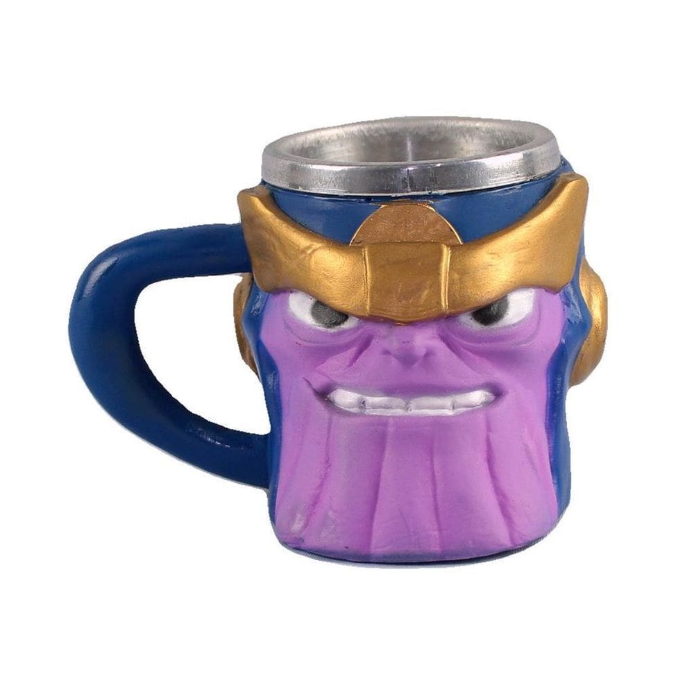 Caneca Chopp Resina Inox 3D Thanos Baby Decoração Coleção