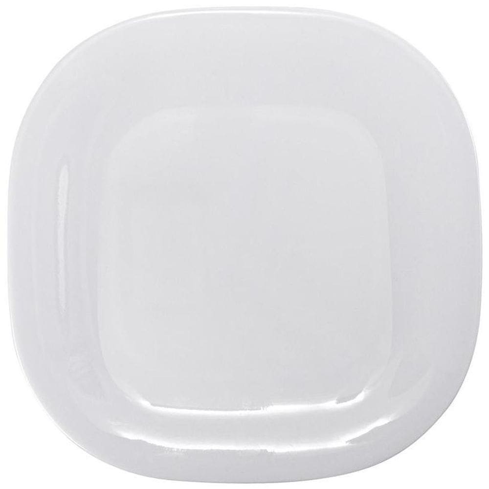 Prato Quadrado Sobremesa 20,5Cm Melamina 100% Profissional