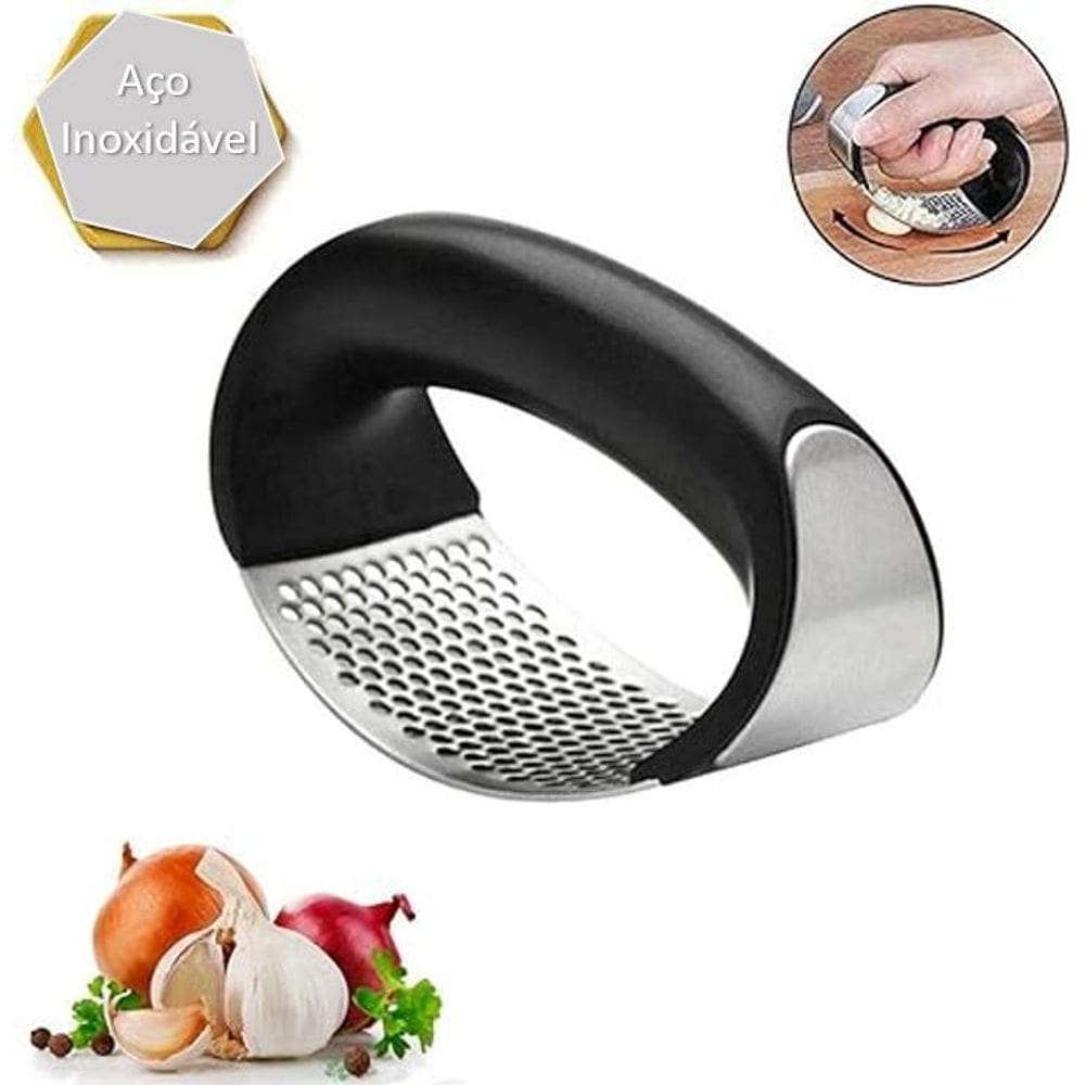 Triturador Alho Manual Em Inox Facilite O Processamento Dos