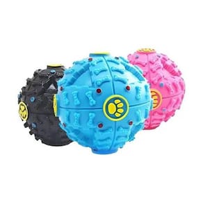 Bola Para Pets 08Cm Com Espaço Para Colocar Petiscos Ração